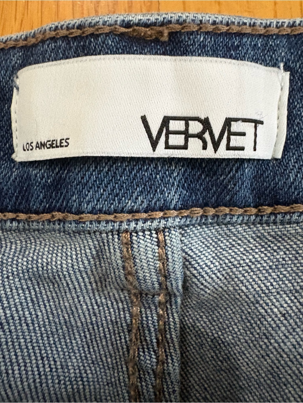Vervet Skeeter Boyfriend Jeans Size 18 Cuffed Cropped Medium Wash - Picture 3 of 7